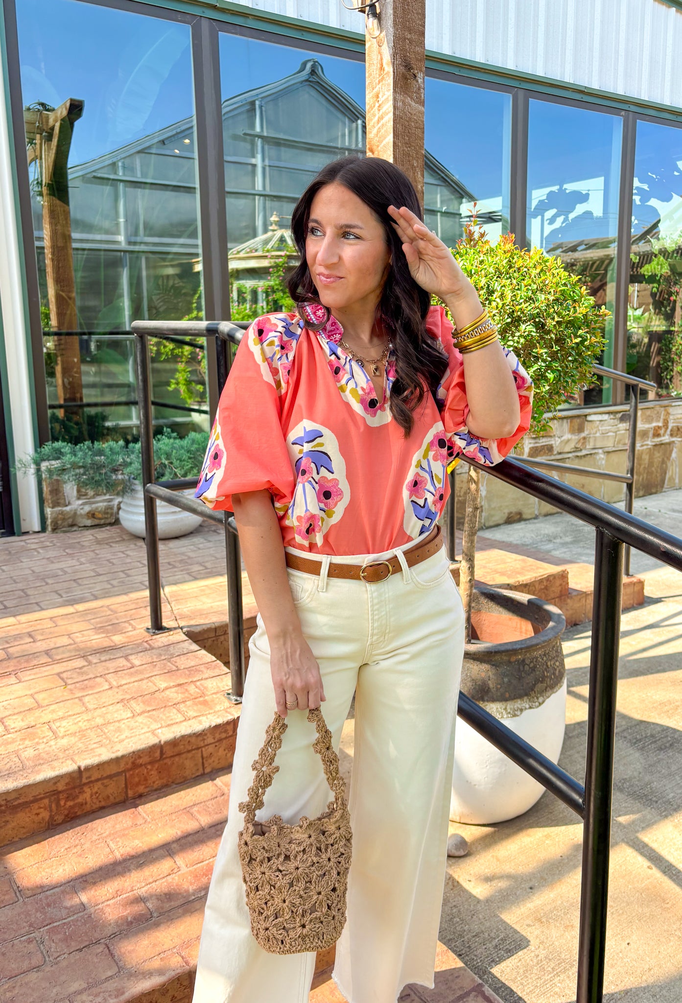 Chasing Joy Floral Top - Groovy's