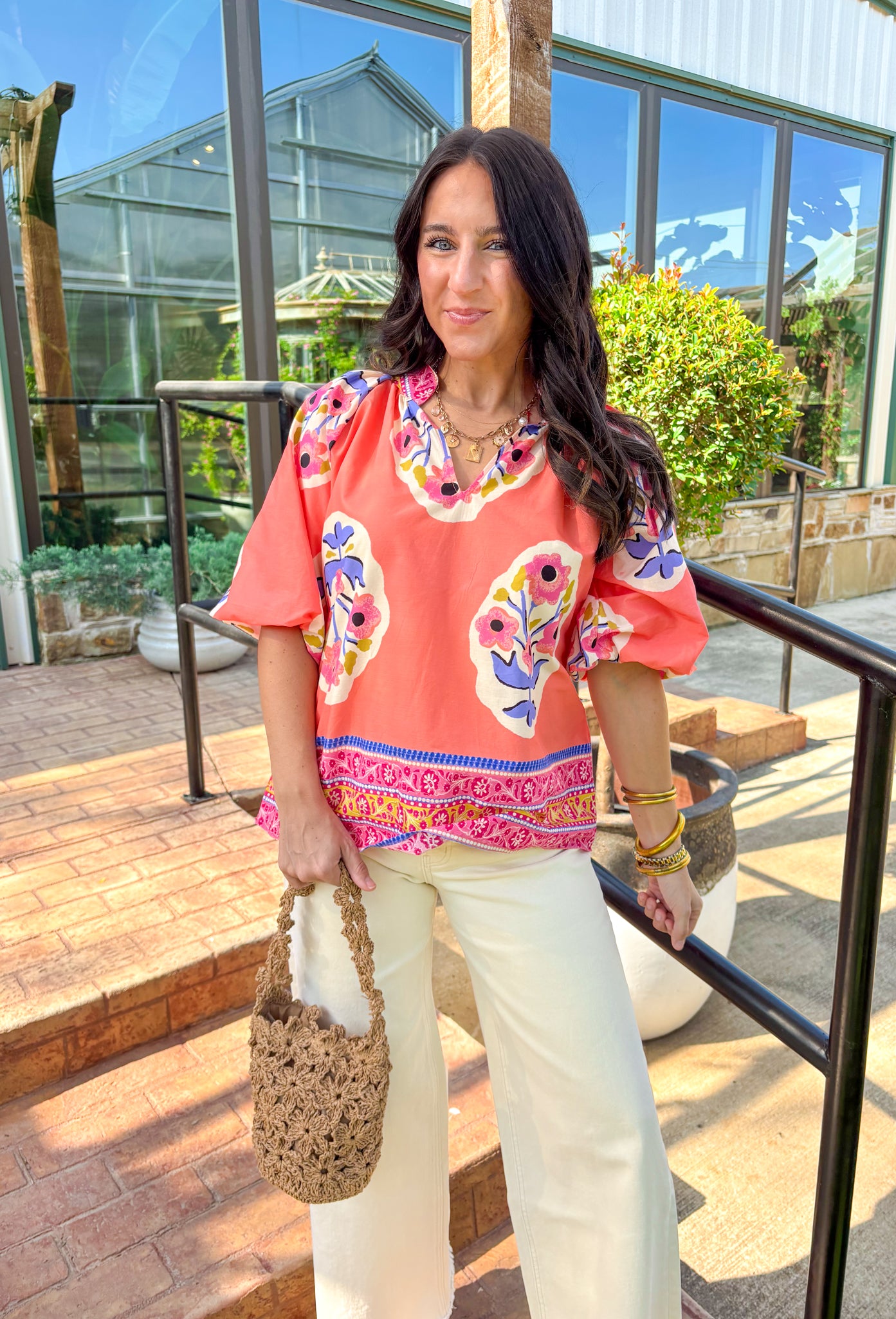 Chasing Joy Floral Top - Groovy's