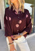 A classic polka dot blouse is a must-have for every fall wardrobe. Timeless and effortlessly polished, this collared top is designed with an easy silhouette that transitions seamlessly from the office to weekend outings. The button front, 3/4-length sleeves with button cuffs, and back pleat detail add elevated touches you'll appreciate, while the lightweight fabric keeps it comfortable all day long. Pair it with your favorite denim or tailored trousers for a look that never goes out of style.