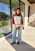 This neutral mock neck sweater by THML is the perfect mix of cozy comfort and colorful charm. With soft details in brown, tan, burgundy, and blue woven throughout, it adds just the right pop of pattern to your fall wardrobe. The mock neckline and relaxed fit make it easy to style for chilly days—whether you’re heading to brunch, a football game, or a cozy night in.