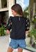 A little bold, a little bright, and totally spring-ready—this black short sleeve top by Entro is the perfect mix of classic and colorful. Featuring a patch floral embroidered print on the front with pops of green, blue, pink, and yellow, it adds beautiful texture and a fun burst of color against the solid black base. The back stays solid black for a clean contrast, and a keyhole closure adds a sweet finishing touch. 
