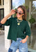 Cozy, classic, and endlessly versatile, this button-down cardigan from Double Zero is the perfect layering piece for the season. Designed in a rich dark green hue, this soft knit cardigan is easy to style with everything from denim to dresses. The ribbed neckline adds a timeless touch, while the cozy knit construction keeps you comfortable throughout the day. Wear it buttoned as a sweater or open over your favorite basics for an effortlessly polished fall look.