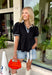 This black babydoll top is the perfect blend of playful and polished for the fall season! The black color is classic, while the crisp white contrast trim along the collar, front, and sleeves adds a classic touch that never goes out of style. Puff sleeves and the relaxed babydoll silhouette create an easy, flattering fit you'll love for busy days and weekend plans alike. Made from breathable cotton, it's comfortable enough for all-day wear and easy to layer.