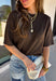 Every fall wardrobe needs a sweater like this! Soft, cozy, and endlessly versatile, this cocoa mock neck short sleeve sweater is the perfect layering piece for the season. The lightweight knit makes it comfortable enough for warmer autumn afternoons while still providing the cozy feel you'll love as temperatures begin to cool. Finished with a classic mock neckline and ribbed detailing, this timeless sweater pairs effortlessly with everything from your favorite denim to tailored trousers.