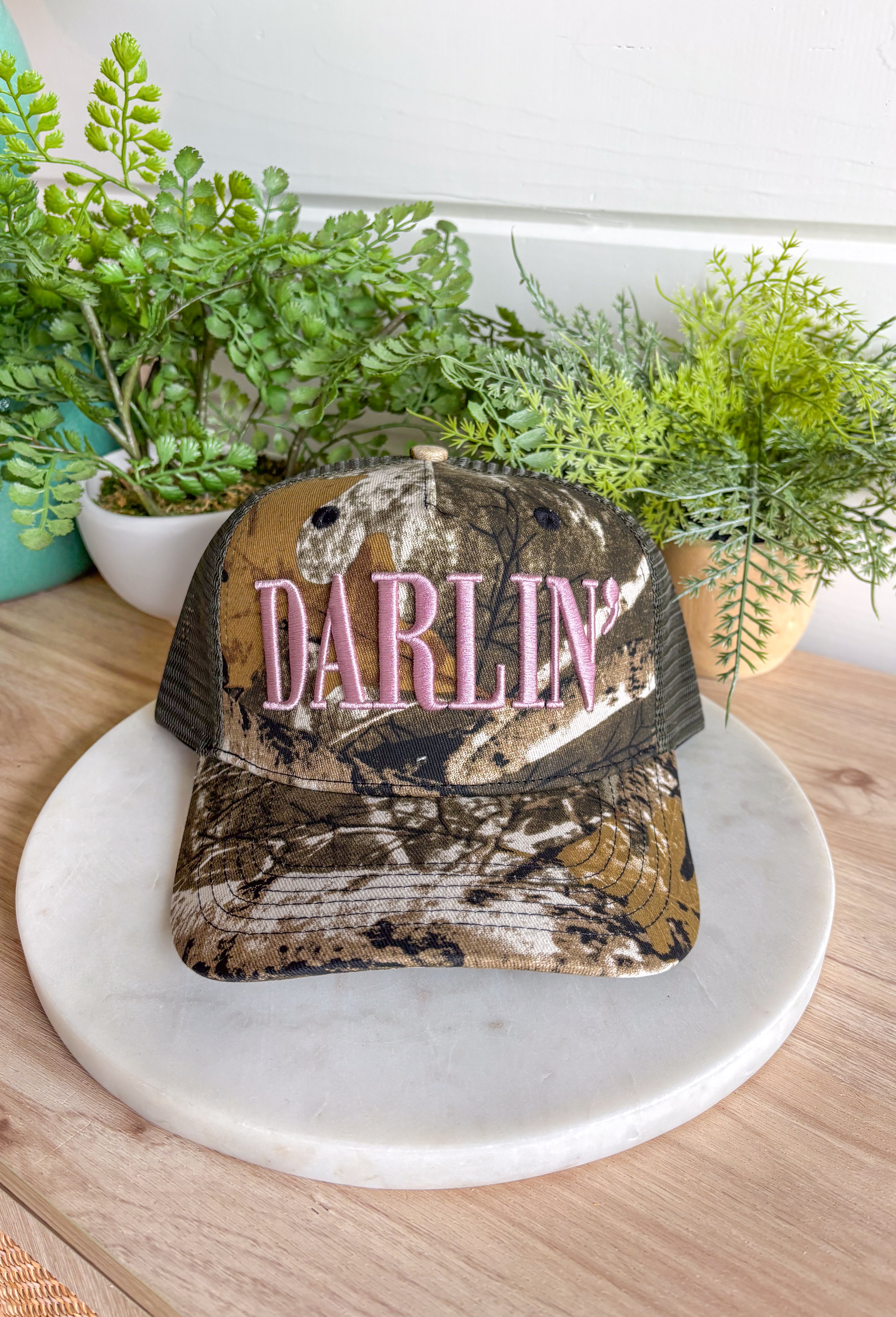 Darlin' Camo Trucker Hat - Groovy's