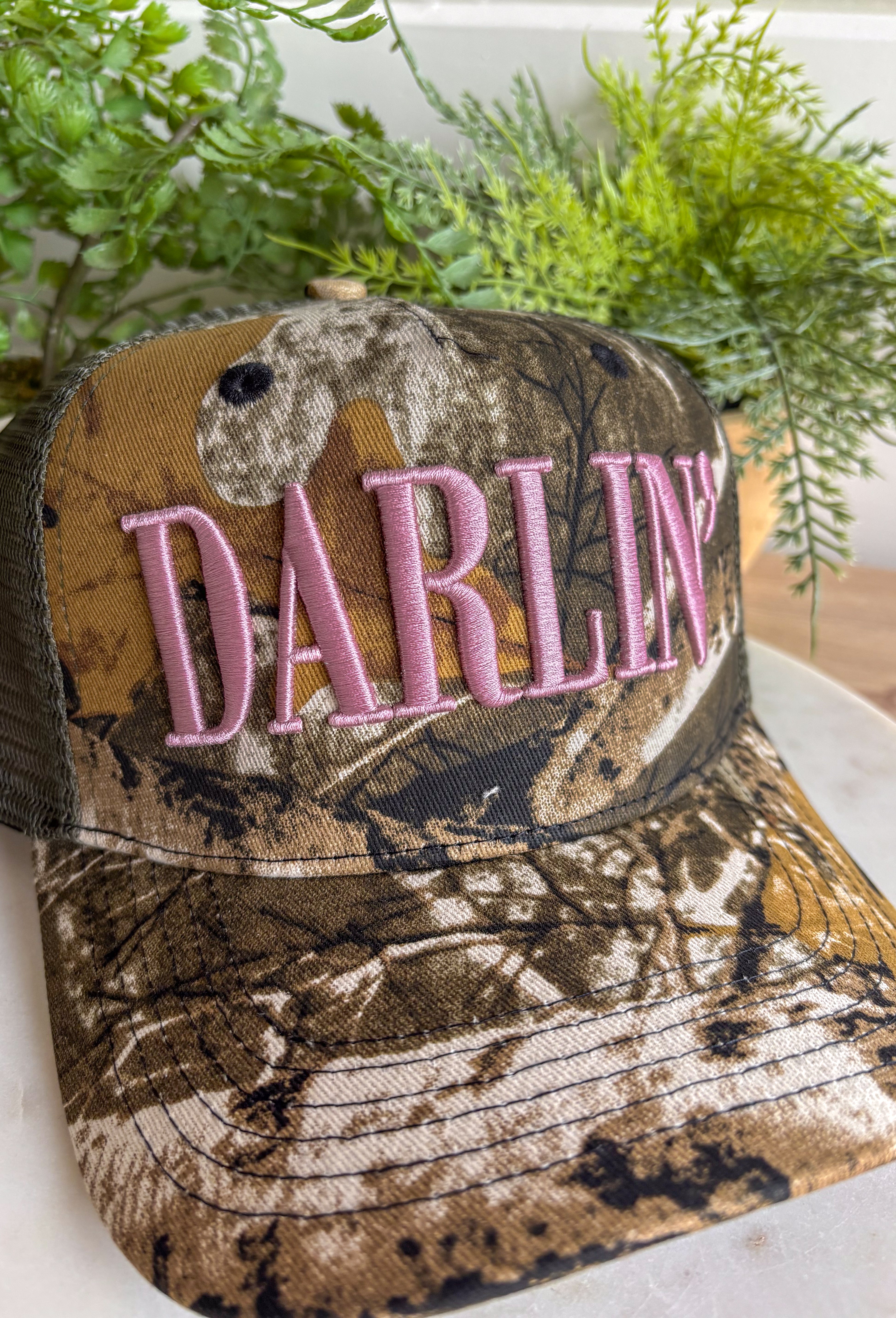 Darlin' Camo Trucker Hat - Groovy's