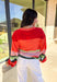 Bright, cozy, and perfect for spring layering, this coral button-down cardigan by Fate adds a happy pop of color to any outfit. Featuring a playful mix of red, pink, green, and blue stripes, this lightweight knit feels fun yet easy to wear. Soft and comfortable with just the right amount of warmth, it’s ideal for breezy mornings, cool evenings, or tossing on over your favorite spring basics.