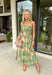Elegant, feminine, and perfect for special moments! This green sleeveless midi dress features a bold neutral floral print that feels both eye-catching and timeless. The square neckline adds a flattering, structured touch while keeping the look soft and romantic. Designed with adjustable straps and a smocked back, this dress offers a comfortable fit that still shapes beautifully. The fully lined fabric drapes effortlessly, making it ideal for weddings, showers, dinner parties, or any occasion.