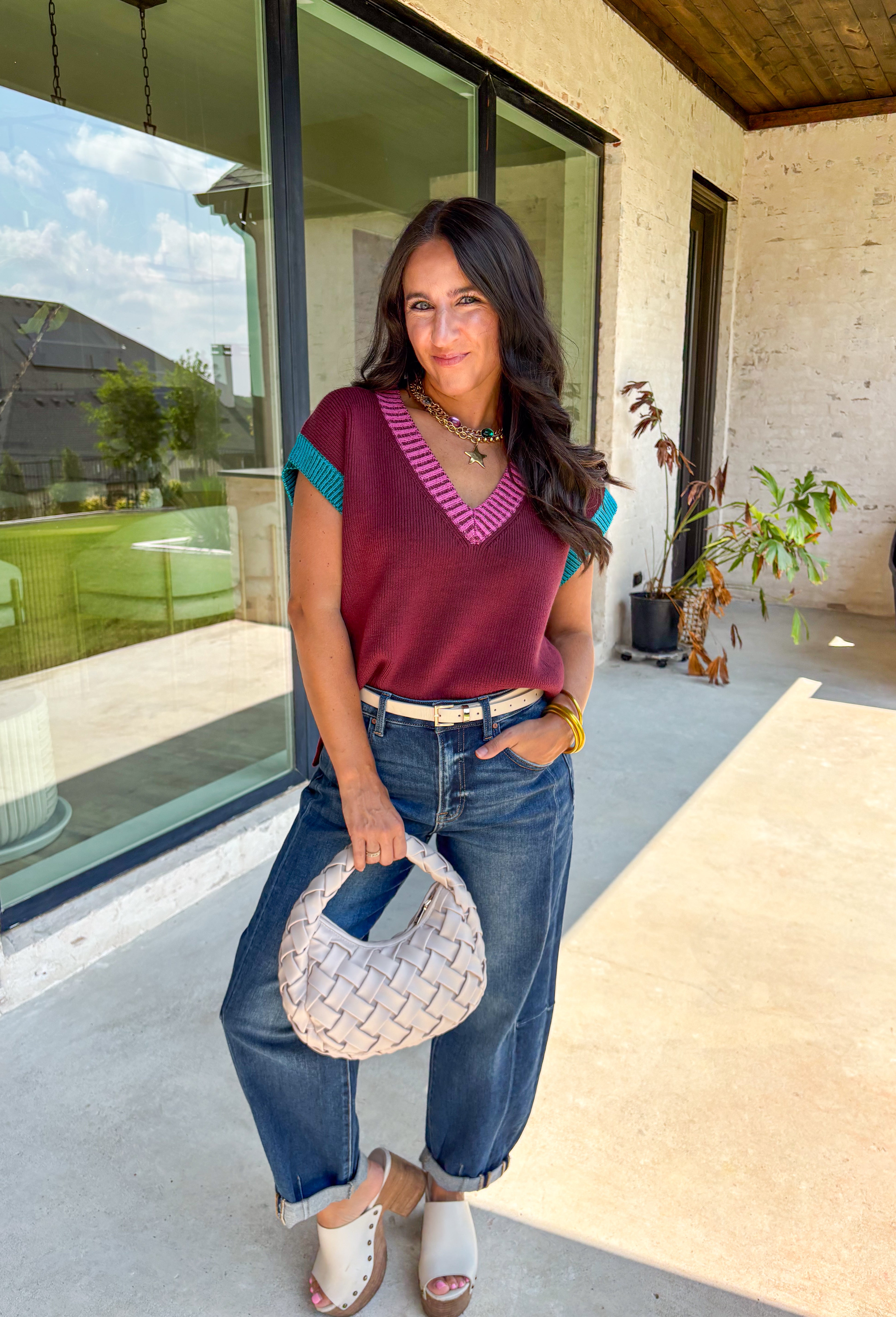 Dreaming Of Soho Sleeveless Sweater - Groovy's