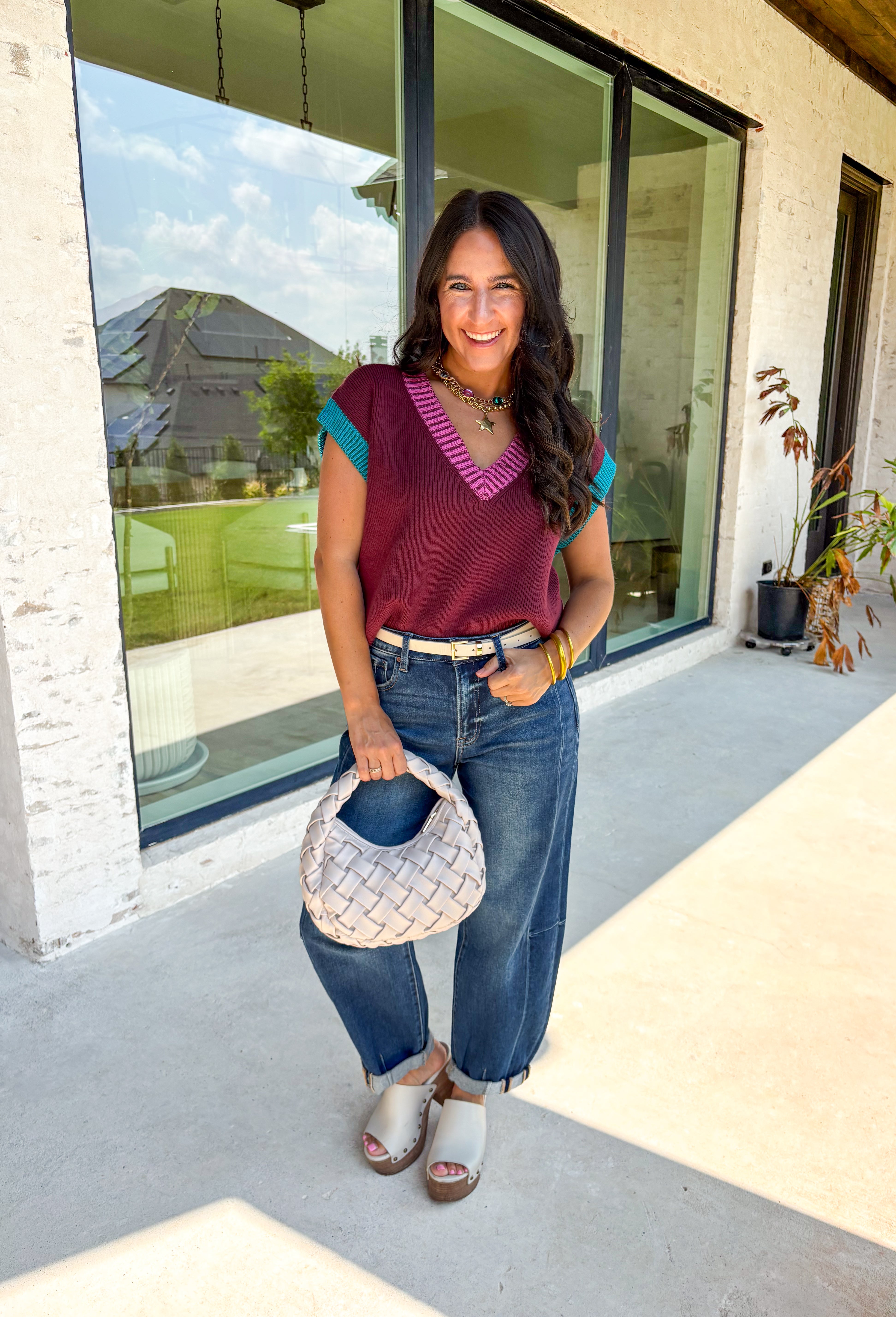 Dreaming Of Soho Sleeveless Sweater - Groovy's