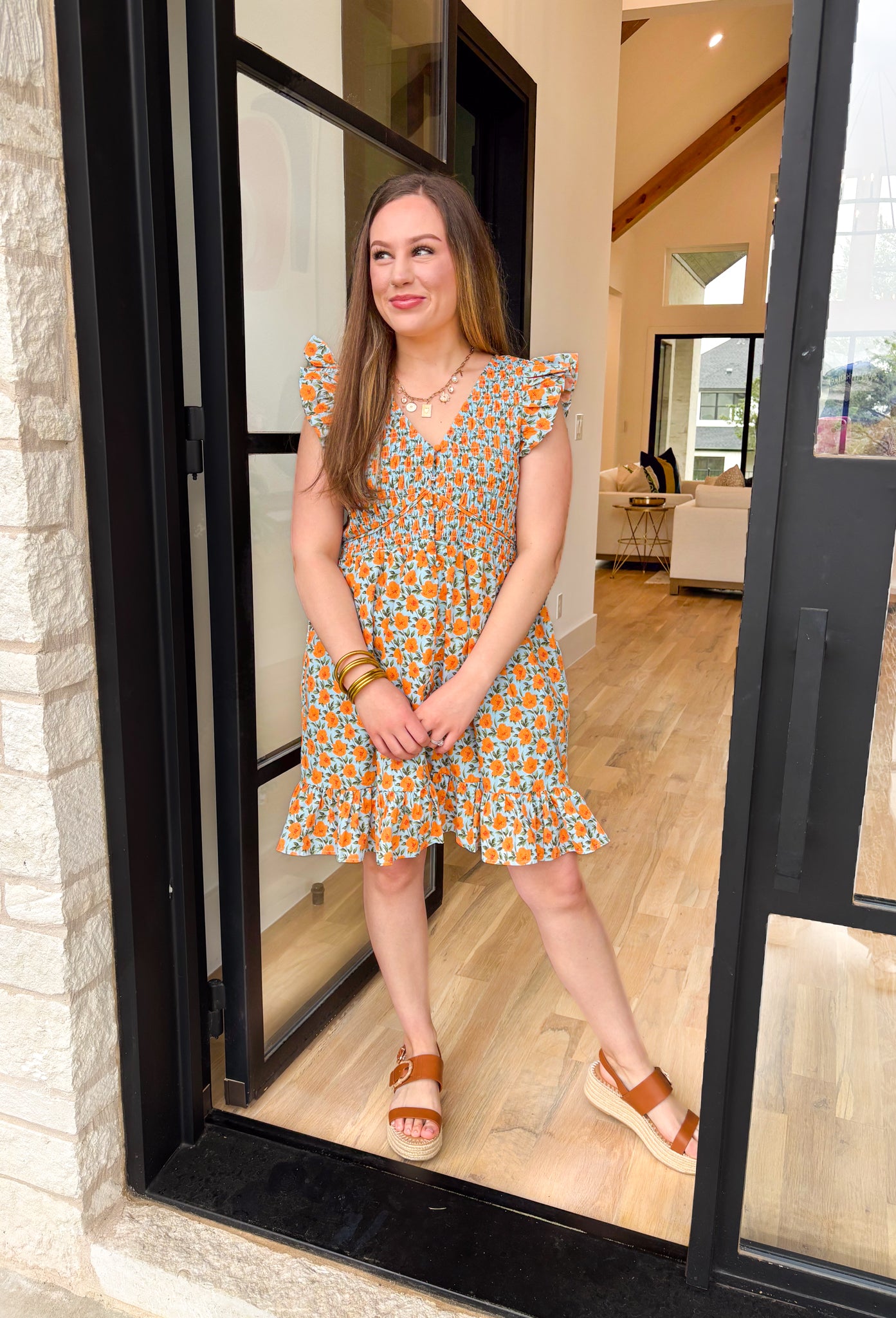 Embrace Today Floral Dress - Groovy's