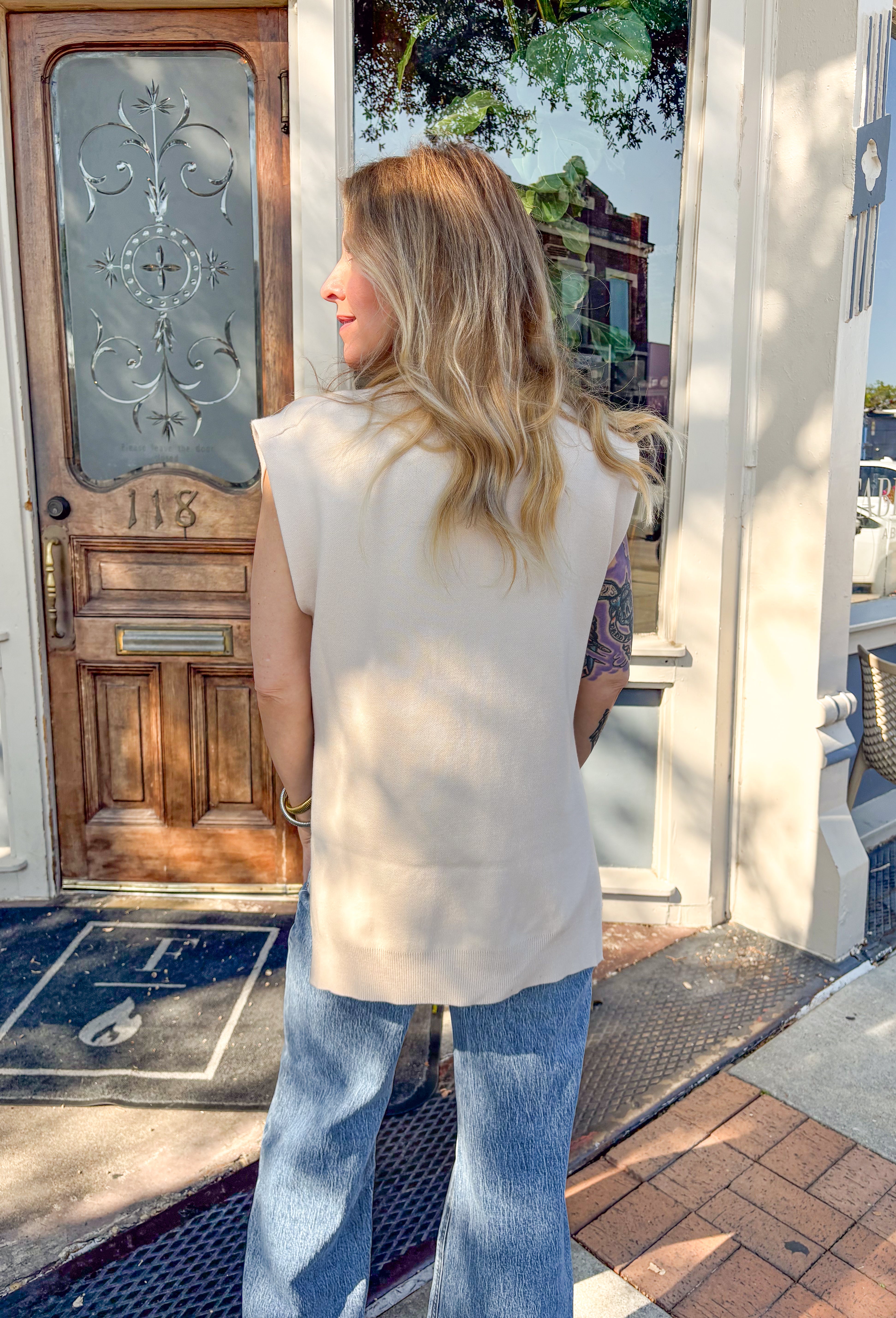 Fall In Love Short Sleeve Sweater - Groovy's