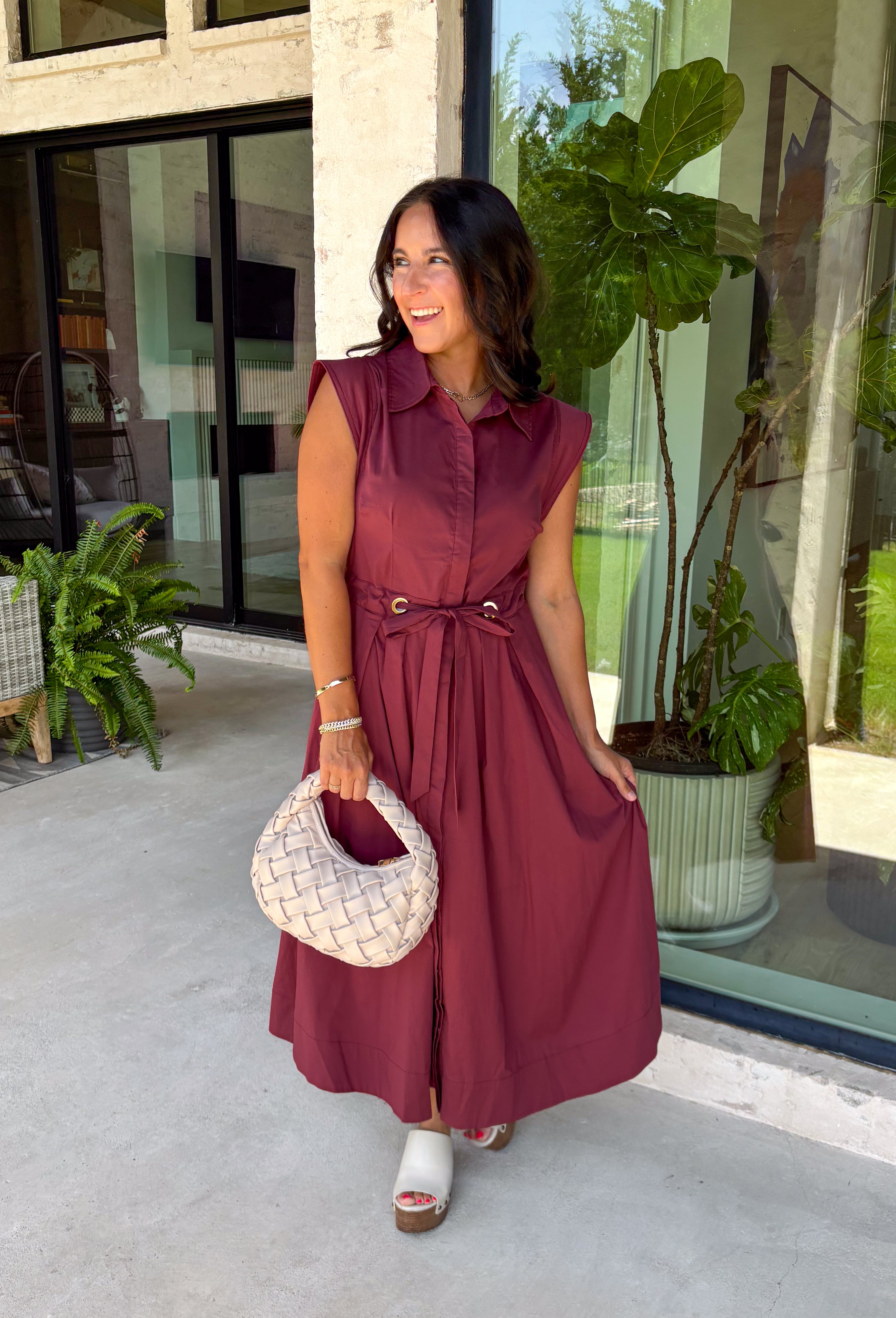Falling Leaves Midi Dress | Groovy's | Entro