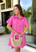 This pink dress is the perfect blend of classic and effortless for summer! The vibrant pink color makes a statement while still being easy to wear, and the stitch detailing along the front placket adds a subtle touch of texture and charm. Designed with a hidden button front, it has a clean, polished look that feels timeless and versatile. Fully lined with side pockets (always a win), it’s comfortable enough for everyday wear while still looking put together.
