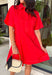 This red dress is the perfect blend of classic and effortless for summer! The vibrant red color makes a statement while still being easy to wear, and the stitch detailing along the front placket adds a subtle touch of texture and charm. Designed with a hidden button front, it has a clean, polished look that feels timeless and versatile. Fully lined with side pockets (always a win), it’s comfortable enough for everyday wear while still looking put together. 