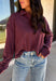 Elevate your everyday wardrobe with this effortlessly stylish top from Double Zero. Designed in a rich dark cherry hue, this versatile piece features a classic collared neckline that adds a polished touch to its relaxed silhouette. Exposed seam detailing gives it a modern, lived-in look, while the soft 100% cotton fabric keeps it comfortable enough for all-day wear. Whether you're headed to work, running errands, or meeting friends for coffee, this timeless top is an easy favorite for the season.