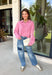 Elevate your everyday wardrobe with this effortlessly stylish top from Double Zero. Designed in a pink hue, this versatile piece features a classic collared neckline that adds a polished touch to its relaxed silhouette. Exposed seam detailing gives it a modern, lived-in look, while the soft 100% cotton fabric keeps it comfortable enough for all-day wear. Whether you're headed to work, running errands, or meeting friends for coffee, this timeless top is an easy favorite for the season.