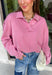 Elevate your everyday wardrobe with this effortlessly stylish top from Double Zero. Designed in a pink hue, this versatile piece features a classic collared neckline that adds a polished touch to its relaxed silhouette. Exposed seam detailing gives it a modern, lived-in look, while the soft 100% cotton fabric keeps it comfortable enough for all-day wear. Whether you're headed to work, running errands, or meeting friends for coffee, this timeless top is an easy favorite for the season.