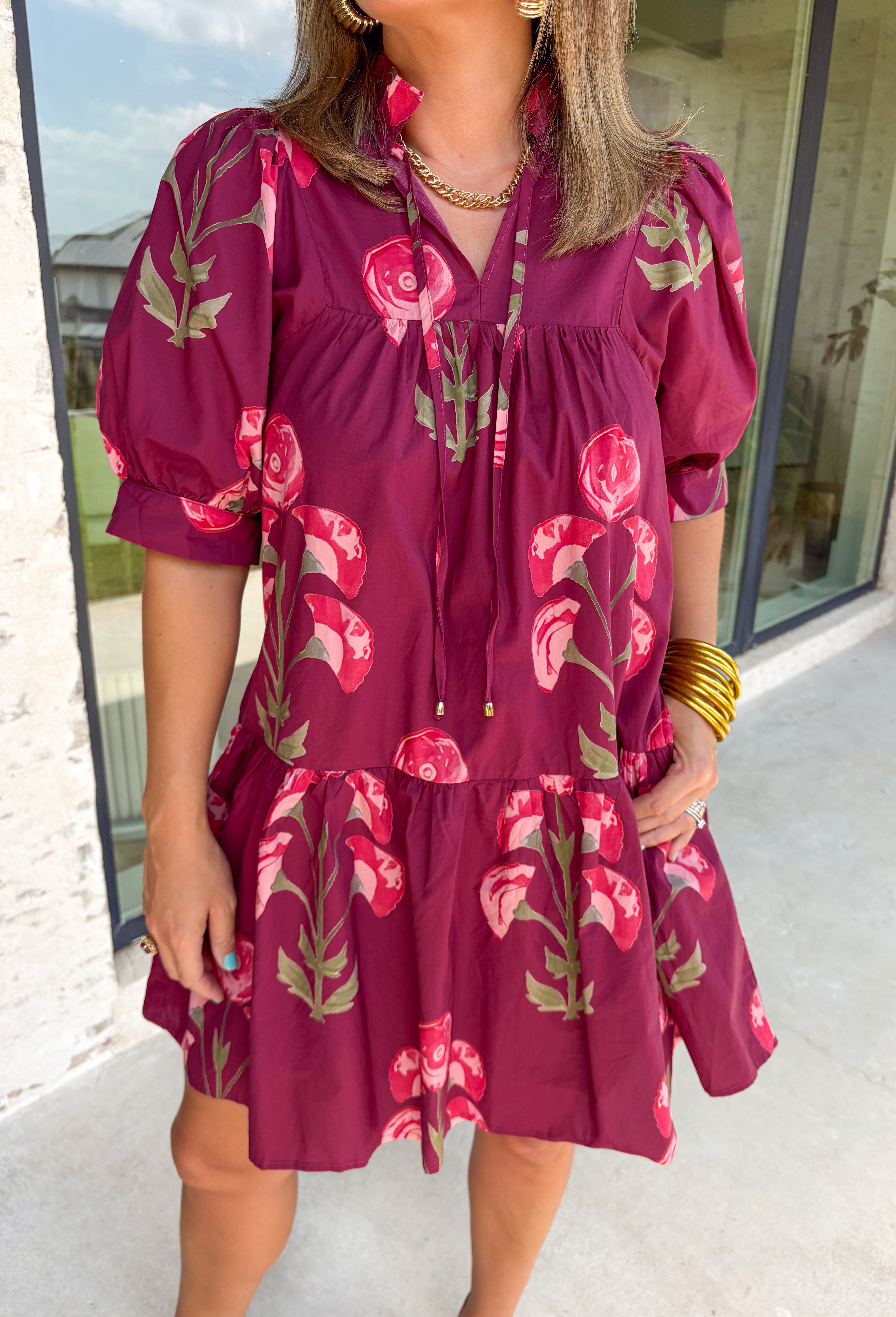 Flirty Feelings Floral Dress - Groovy's