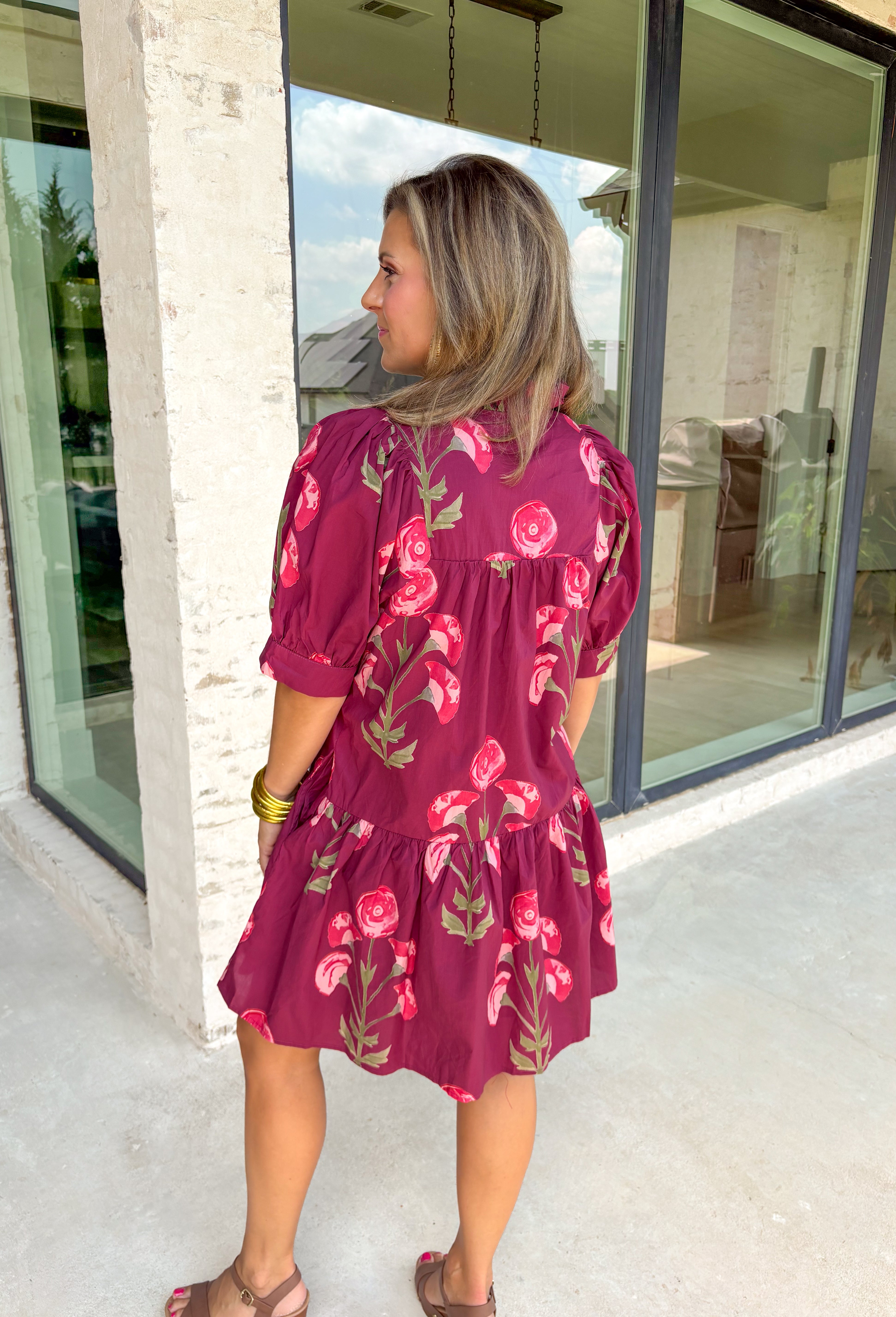 Flirty Feelings Floral Dress - Groovy's