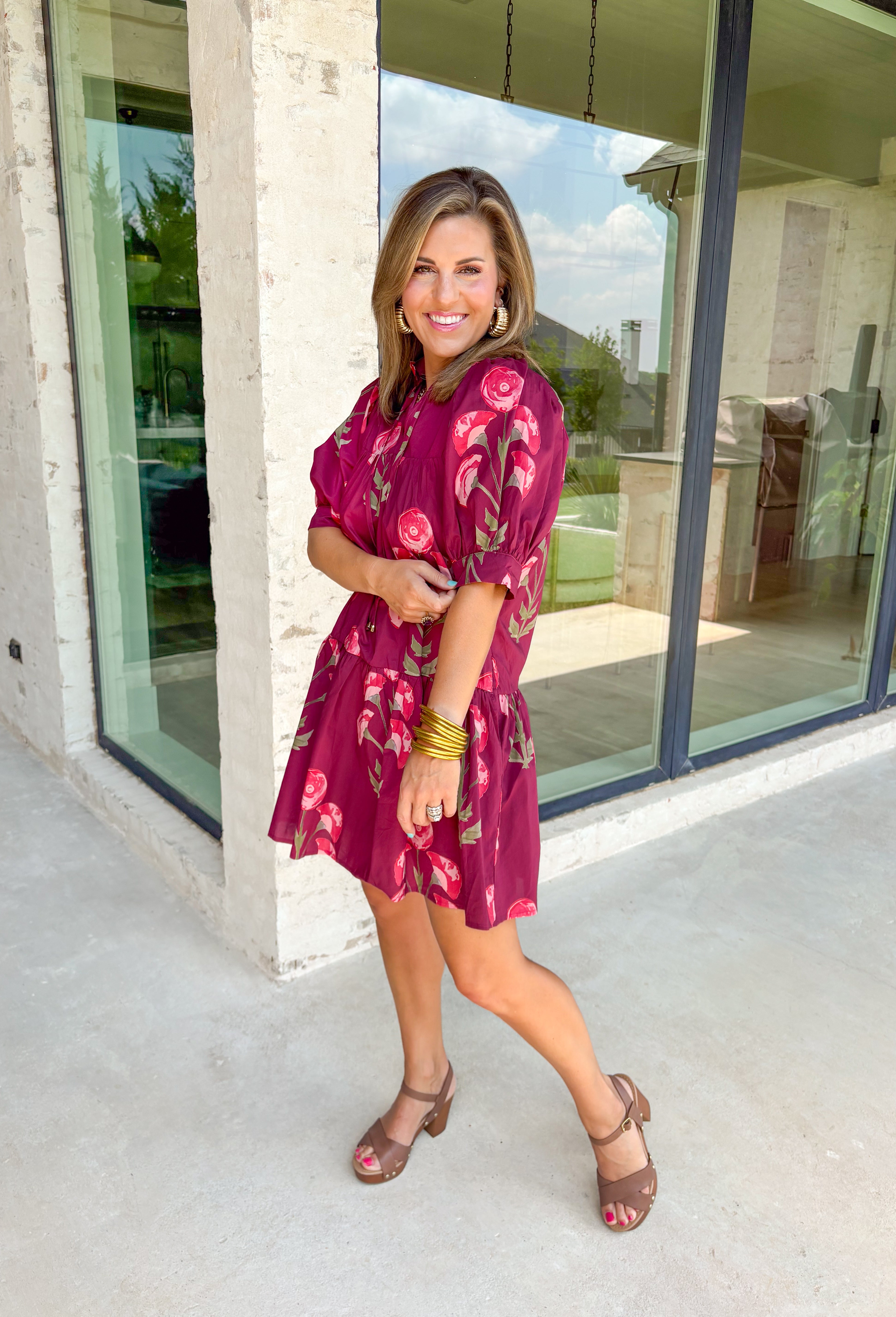 Flirty Feelings Floral Dress - Groovy's