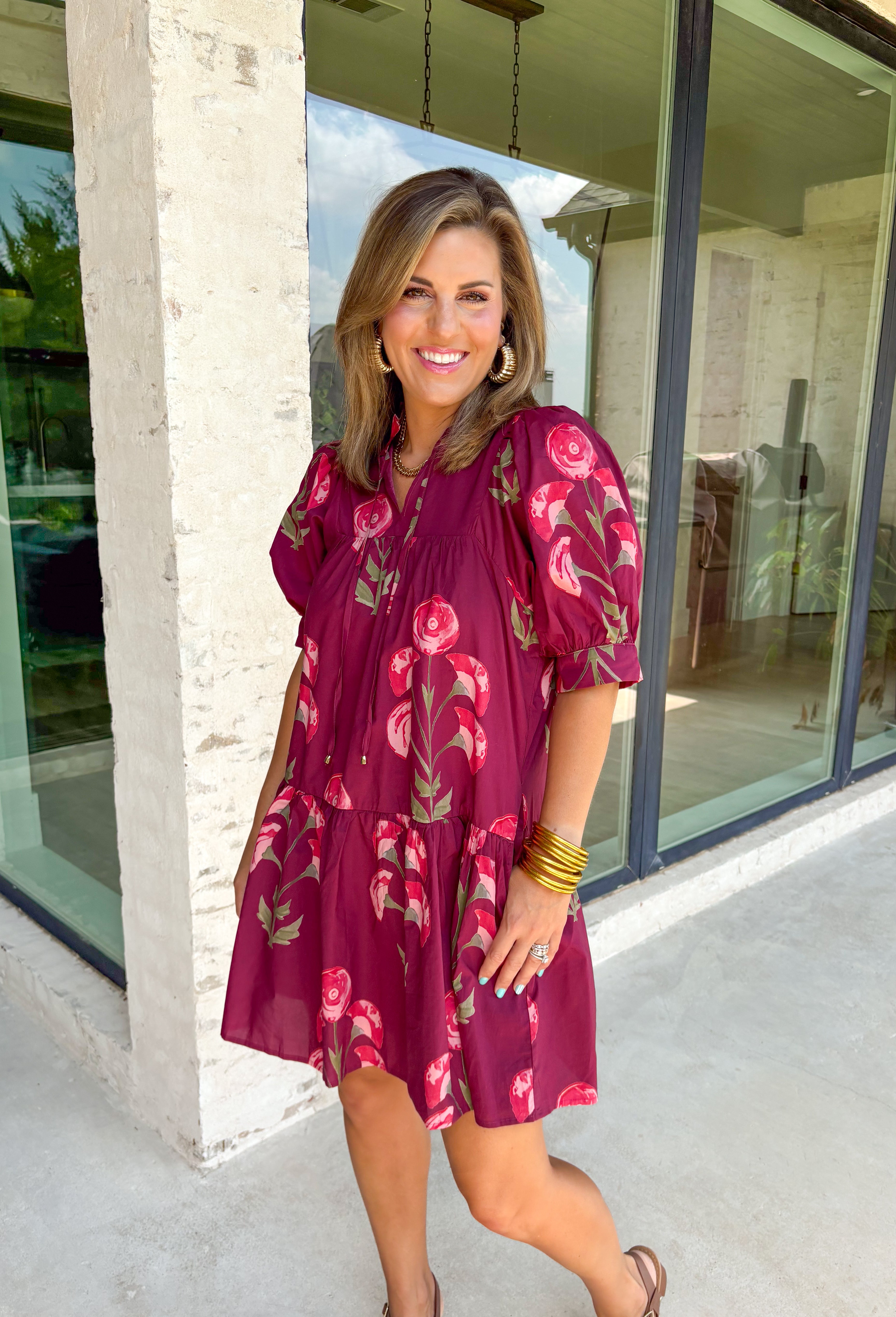 Flirty Feelings Floral Dress - Groovy's