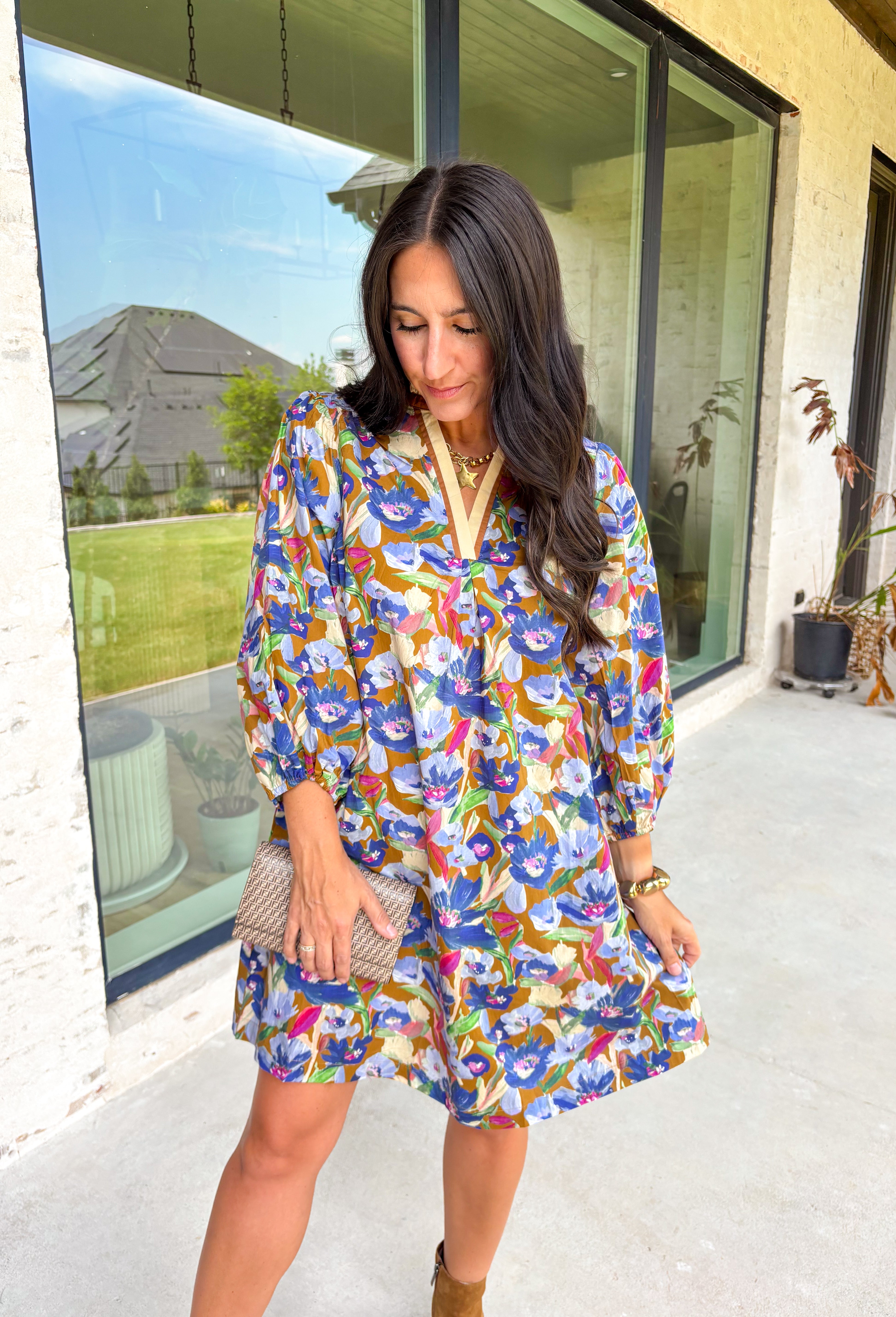 Flirty Moment Floral Dress - Groovy's