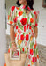 Bright blooms and easy details make this neutral short sleeve midi dress by Entro a spring favorite. Featuring a bold tulip floral print with vibrant pops of red, green, and orange, it brings cheerful color to a soft, wearable base. Puff sleeves add a feminine touch, while the front zipper closure gives it a modern, effortless feel. An elastic waist creates a flattering fit, and the full lining keeps it comfortable all day long. This is the kind of dress that does all the work—just add sunshine.