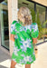 This green eyelet lace dress with blue and white floral print is such a dreamy pick for summer! The intricate eyelet detail paired with the soft floral print gives it that fresh, feminine feel that’s perfect for sunny days. The button down front and puff sleeves add a classic touch, while the lined design keeps it comfortable and easy to wear. And of course—side pockets make it even better. Whether you're heading to brunch, church, or a summer event, this dress makes getting ready feel effortless. 