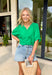 Soft, breezy, and effortlessly polished, this green dolman top by Entro is the perfect spring go-to. The relaxed dolman silhouette gives it an easy, flowy fit, while the v-neck accent with trenza detailing adds a subtle touch of texture that elevates the whole look. Lightweight and breathable, it’s an effortless piece that works for everyday wear, from casual errands to lunch plans.