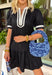 This black dress is the definition of effortless fall style! The crisp white trim along the front and sleeves creates a beautiful contrast that feels timeless, polished, and easy to wear. Puff sleeves add a feminine touch, while the simple silhouette makes it incredibly versatile for everything from workdays to dinner dates. Fully lined and finished with side pockets (always a favorite), it's a piece you'll find yourself reaching for again and again.