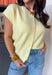 Soft, sunny, and so easy to style — this butter yellow short sleeve button down sweater is the perfect lightweight layer for transitioning seasons. The cheerful hue instantly brightens your outfit, while the knit texture keeps it feeling polished yet relaxed. Designed with a classic button down front and short sleeves, this sweater works beautifully worn on its own or layered over a tank.