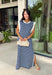 This navy and off white striped maxi dress is the effortless summer staple you'll reach for again and again! The classic stripe print gives it a timeless, coastal-inspired feel, while the contrast rib trim at the neckline and armholes adds a sporty touch. Lightweight and incredibly comfortable, it has that easy throw-on-and-go style that works for everything from vacation days to weekend errands. And with side pockets (always a win), it's as practical as it is cute. 
