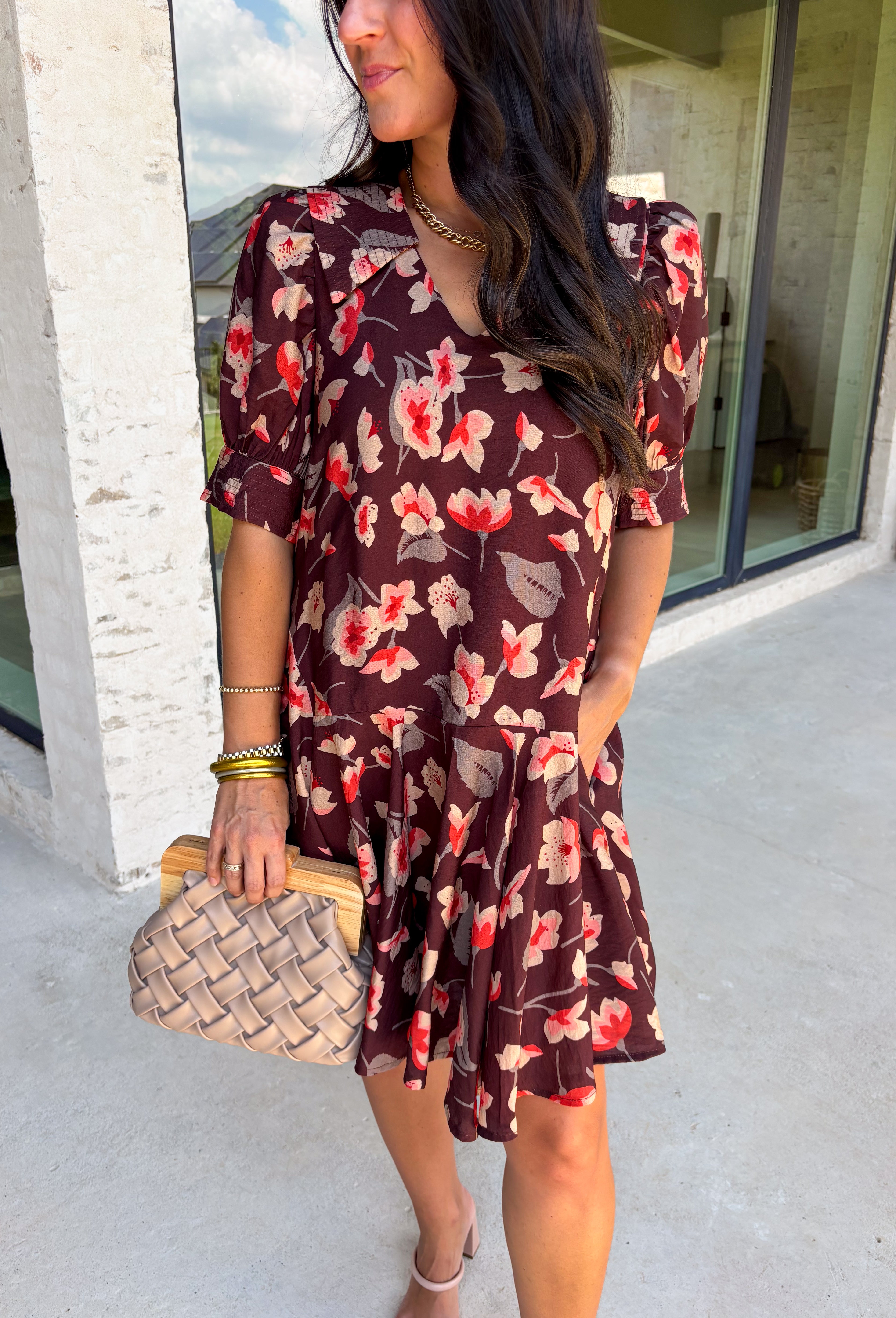 Hard To Resist Floral Dress - Groovy's