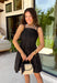 Every closet deserves a timeless little black dress, and this one is sure to become your new favorite! Designed with a flattering straight neckline and chic pleated bodice, this dress offers a polished look that's perfect for any occasion. Adjustable shoulder straps and a smocked back provide a comfortable, customizable fit, while side pockets add the practical detail everyone loves. 