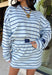 Classic stripes get a fresh update with this long sleeve top from Day + Moon. The light blue base is paired with navy and white stripes for a crisp color combination that’s easy to wear throughout the season. Made from a soft cotton blend with a touch of stretch, it keeps you comfortable whether you’re heading to work, running errands, or making weekend plans. 