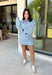 Classic stripes get a fresh update with this long sleeve top from Day + Moon. The light blue base is paired with navy and white stripes for a crisp color combination that’s easy to wear throughout the season. Made from a soft cotton blend with a touch of stretch, it keeps you comfortable whether you’re heading to work, running errands, or making weekend plans. 