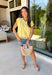 This lemon sweater knit top is such a soft, elevated staple for summer! The lightweight knit keeps it breathable while still giving that polished, put-together feel. The cap sleeves add a flattering touch, and the lace trim hem brings in just the right amount of feminine detail to make it feel special. It’s the kind of piece you can easily dress up or keep casual, making it perfect for everything from everyday plans to casual dinners.