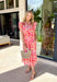 Bright, cheerful, and ready for all your spring plans, this colorful floral midi dress is the definition of easy femininity. Designed with a flowy tiered skirt and sweet ruffle details, it has that effortless charm we all love this time of year. The vibrant floral print pops beautifully against the lightweight fabric, making it perfect for brunch dates, showers, church, or any sunny afternoon outing.