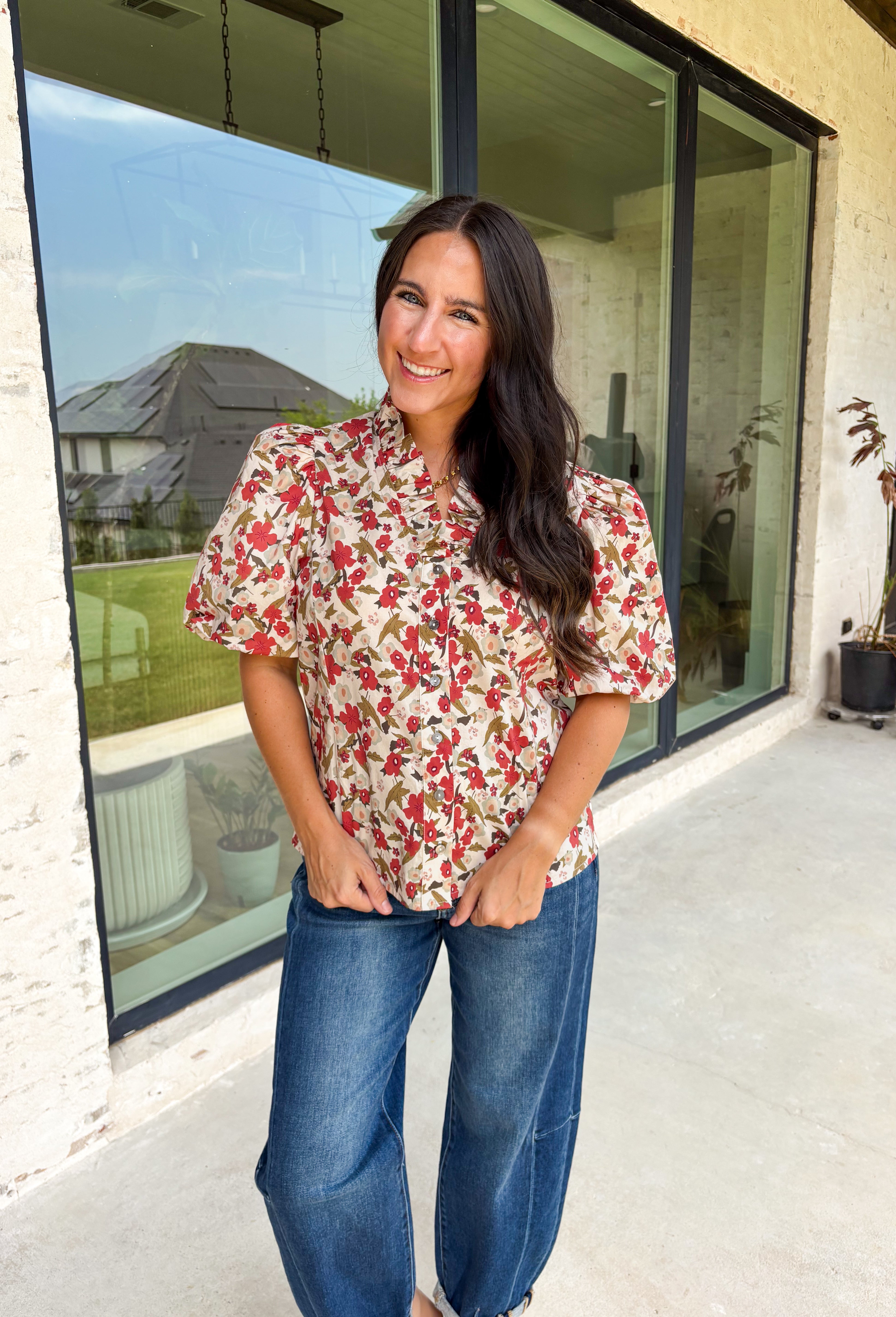 I'll Be Alright Floral Top - Groovy's