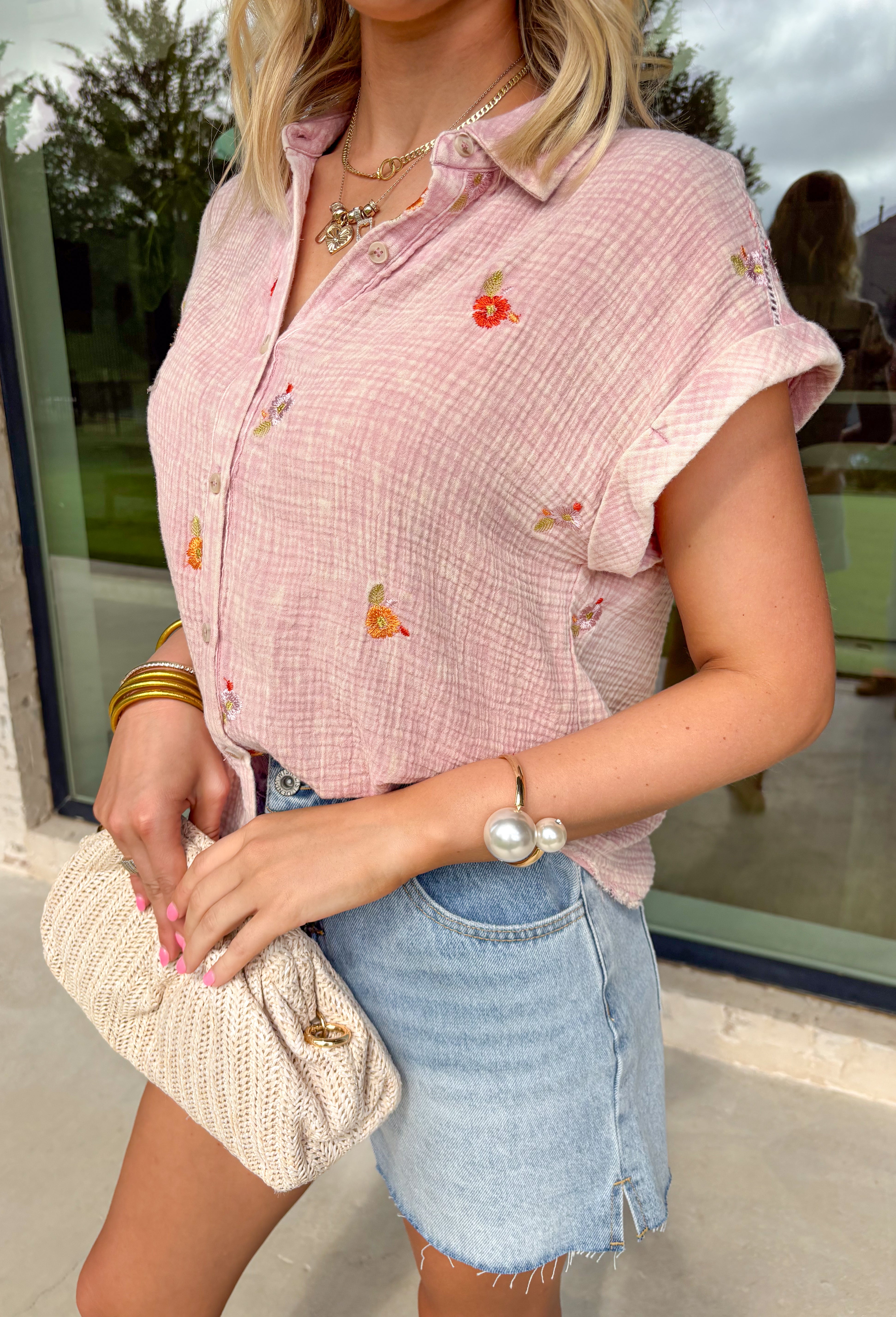 In A Perfect World Floral Top - Clothing - Tops - Mystree - Groovy's