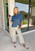 A timeless denim shirt is a wardrobe essential, and this one is designed to go with everything. Crafted from soft medium wash denim with warm tan contrast stitching throughout, this classic button-down top offers effortless style for every season. The collared neckline and front pocket give it a timeless look, while the short sleeves make it perfect for layering or wearing on its own. 