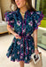 Bright, breezy, and made for spring plans, this navy dress by Entro is full of fun, feel-good color. Featuring a vibrant floral print with pops of purple, pink, green, and blue, it brings the perfect burst of spring energy to a classic navy base. The collared neckline and full button front give it a polished look, while flutter sleeves keep it light and feminine. Finished with contrast scallop trim along the edges, a waist tie for a flattering fit, and side pockets.