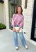 Wrap yourself in effortless comfort with this dreamy dusty lilac sweater! Featuring an oversized silhouette and soft knit fabric, it's the perfect piece for cool mornings, cozy evenings, and everything in between. Pair it with your favorite denim now, then layer it with a vest or jacket as the seasons begin to change for an easy, everyday look.