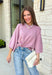 Wrap yourself in effortless comfort with this dreamy dusty lilac sweater! Featuring an oversized silhouette and soft knit fabric, it's the perfect piece for cool mornings, cozy evenings, and everything in between. Pair it with your favorite denim now, then layer it with a vest or jacket as the seasons begin to change for an easy, everyday look.