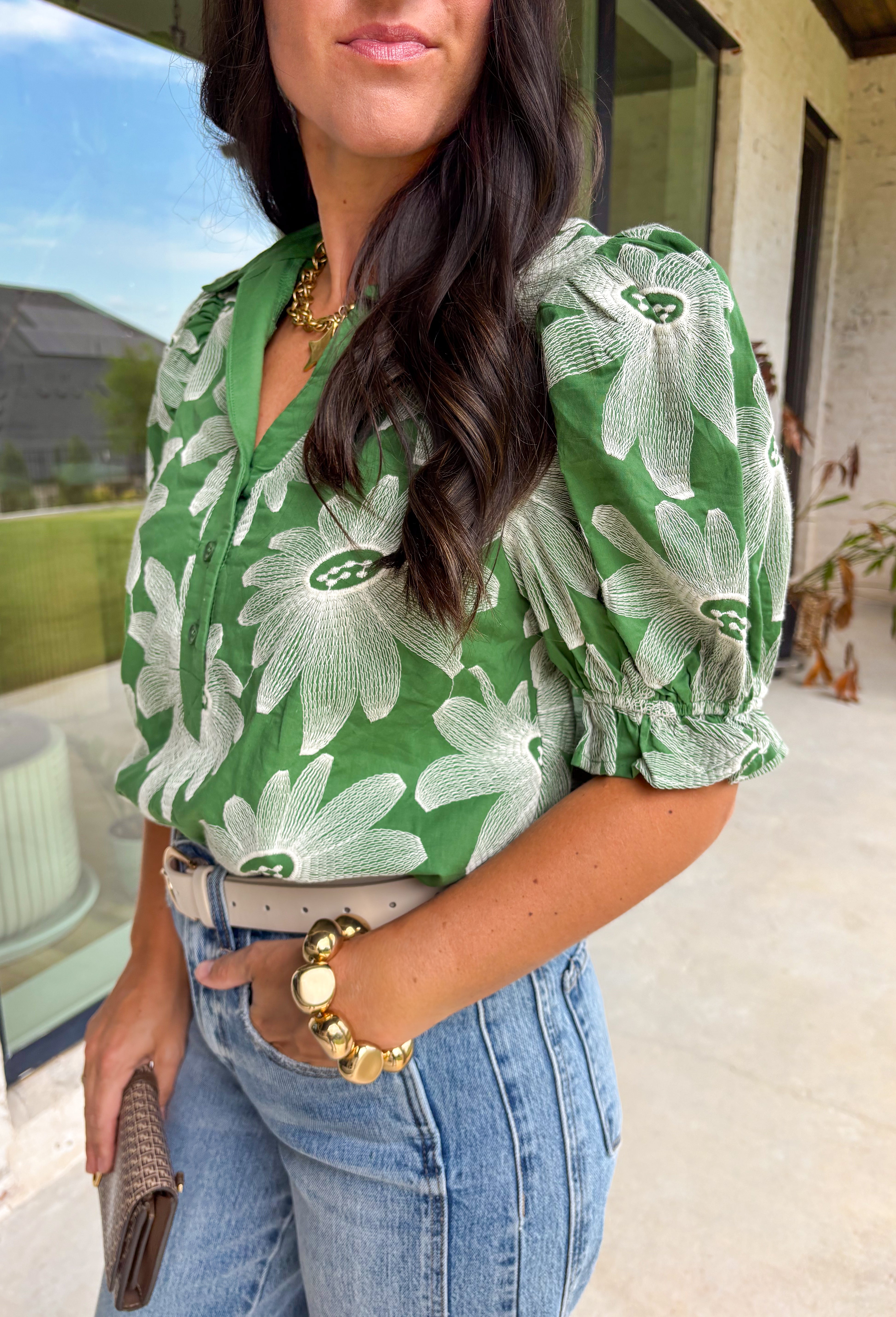 In The Zone Floral Top - Groovy's