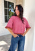 Sweet details and rich fall colors make this knit cardigan an instant favorite. Featuring warm brown and pink stripes, this lightweight cardigan brings the perfect touch of cozy charm to your autumn wardrobe. The ruffle trim on the sleeves and hem adds a feminine finish, while the button-down front lets you wear it as a cardigan or buttoned up as a sweater. It's the perfect transitional knit for everything from office days to weekend coffee runs and crisp fall afternoons.