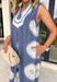 This denim blue floral midi dress is the perfect mix of bold and effortless for summer! The off white bold floral print pops beautifully against the rich blue base, making it such an easy statement piece. The white trim detail along the front adds a clean, polished touch, while the side slits give it that breezy, laid-back feel for warm days. Lightweight with a soft drape and finished with side pockets (always a win), it’s perfect for everything from casual outings to vacation plans. 
