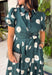 Timeless style meets effortless charm in this beautiful polka dot midi dress. Featuring a rich hunter green backdrop with a bold neutral polka dot print, this classic silhouette is one you'll love wearing year after year. The button-front design and adjustable self-tie waist create a flattering, feminine fit, while the puff sleeves add just the right amount of romantic detail. Complete with side pockets and a fully lined design, this cotton dress is as practical as it is polished.