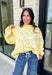 Wrap yourself in faith and comfort with this butter yellow pullover that shares a message worth wearing! Featuring cheerful bubble lettering that reads "Jesus Saves," this cozy soft sweatshirt is the perfect reminder of hope and grace wherever your day takes you. The fleece-lined interior keeps you warm and cozy, while the exposed seam details and ribbed trim give it a laid-back, lived-in feel. 
